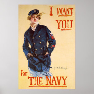 Jag önskar dig för marinen poster