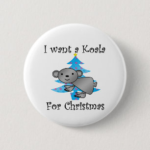 Jag önskar en Koala för jul Knapp