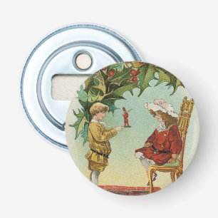 Jag önskar er en God Jul - vintage vykort Flasköppnare