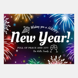 Jag önskar er en Gott nytt år med Fireworks!