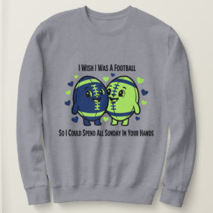 Jag önskar jag var en fotboll - Seattle Seahawks M T Shirt