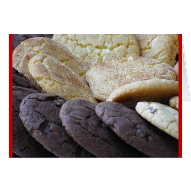 Jag önskar kakan! hälsningskort (Framsidan Horizontal)