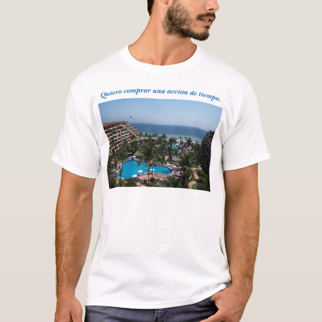 Jag önskar köp en timeshare. tee shirt (Framsida)