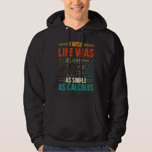 Jag önskar livet var lika enkelt som analyslärare hoodie
