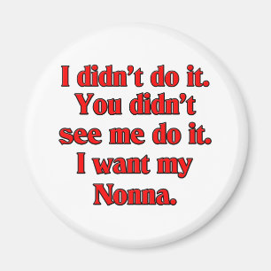 Jag önskar min nonna (den italienska farmodern) magnet
