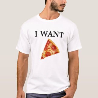 JAG ÖNSKAR PIZZA! T-SHIRT