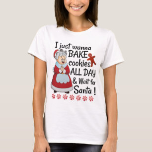 Jag önskar precis att baka kakor t shirt
