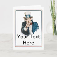 Jag önskar som dig, skräddarsy Uncle Sam din text