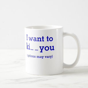 Jag önskar till ki dig (alternativ kan variera), kaffemugg