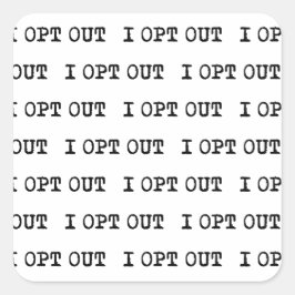 JAG ÖPPNAR T-Shirt Fyrkantigt Klistermärke