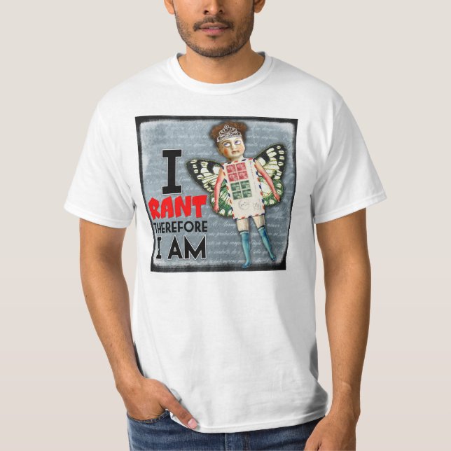 Jag orerar, därför mig förmiddagen tröja (Framsida)