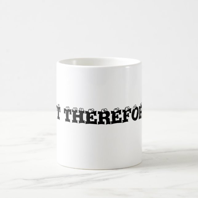 Jag orerar mig therefor förmiddagen kaffemugg (Center)