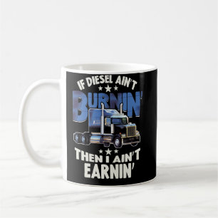 Jag öronmärker Diesel Trucker Big Rig Semi-Trail Kaffemugg