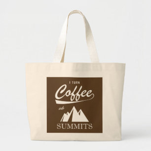 Jag övergår kaffet till toppmöten jumbo tygkasse