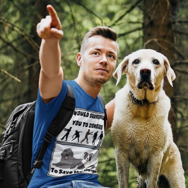 "Jag överlämnar dig till Zombies" Roliga meningar T Shirt (Skapare uppladdad)