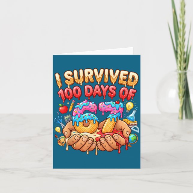 Jag överlevde 100 dagar 67 lärare kort (Framsida)