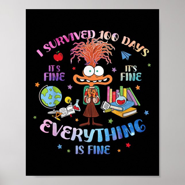 Jag Överlevde 100 dagar av skolans Bra allt Poster (Framsidan)