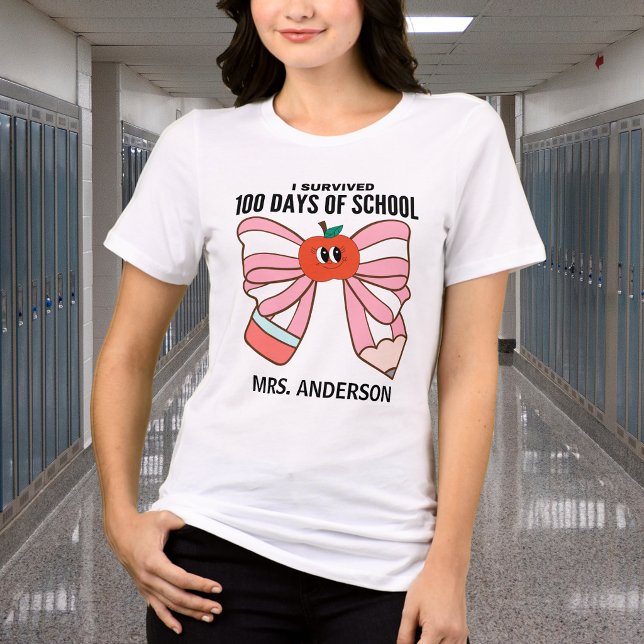 Jag överlevde 100 dagar i skolan t shirt (Skapare uppladdad)