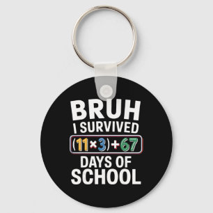 Jag överlevde 100 dagar skola bruh matteekvation 1 nyckelring
