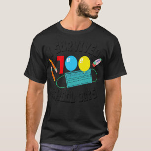 Jag överlevde 100:e maskerade skoldagar nödvändiga t shirt