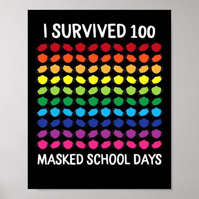 Jag överlevde 100 maskerade skoldagar 100:e skolda poster (Framsidan)