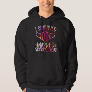 Jag överlevde 100 maskerade skoldagar hoodie