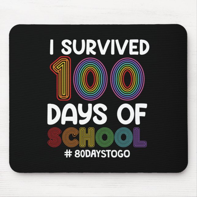 Jag överlevde 100 skoldagar 80 dagar kvar Lärare Musmatta (Framsidan)