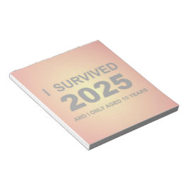 Jag överlevde 2025 anteckningsblock