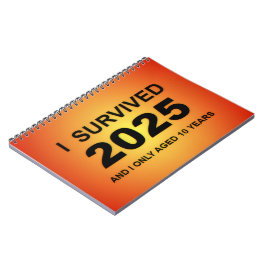 Jag överlevde 2025 anteckningsbok