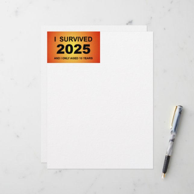 Jag överlevde 2025  brevhuvud (Fram/Back In Situ)