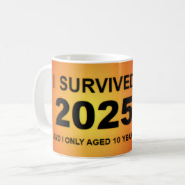 Jag överlevde 2025  kaffemugg