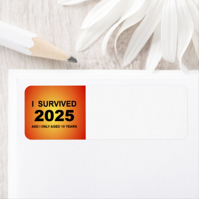 Jag överlevde 2025  returadress etikett (Insitu)