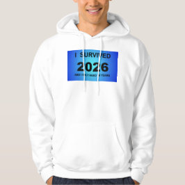 Jag överlevde 2026 hoodie