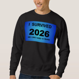 Jag överlevde 2026 lång ärmad tröja