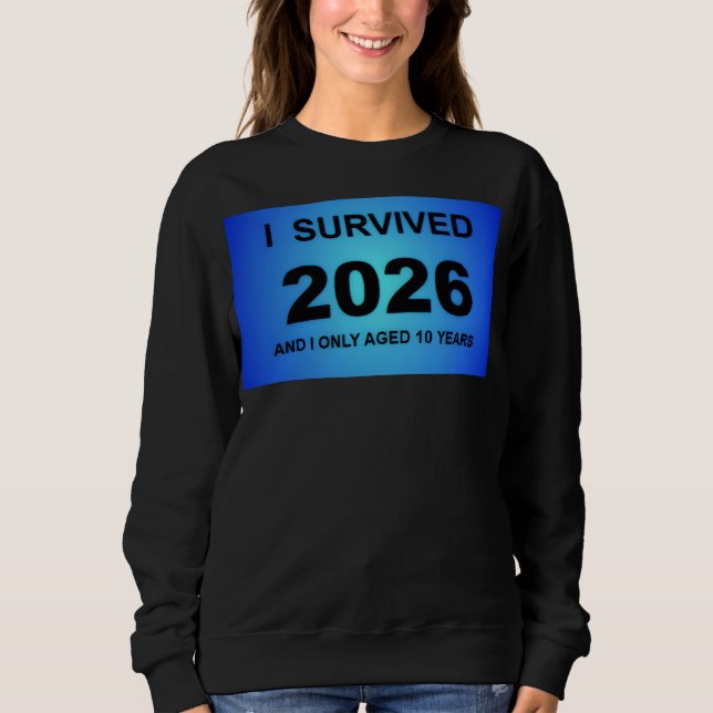 Jag överlevde 2026 t shirt (Framsida)