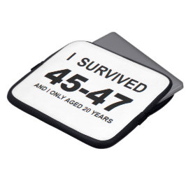 Jag överlevde 45-47 laptop fodral