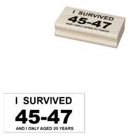 Jag överlevde 45-47 stämpel