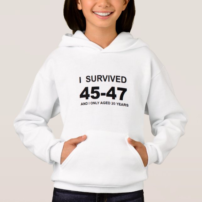 Jag överlevde 45-47 t shirt (Framsida)
