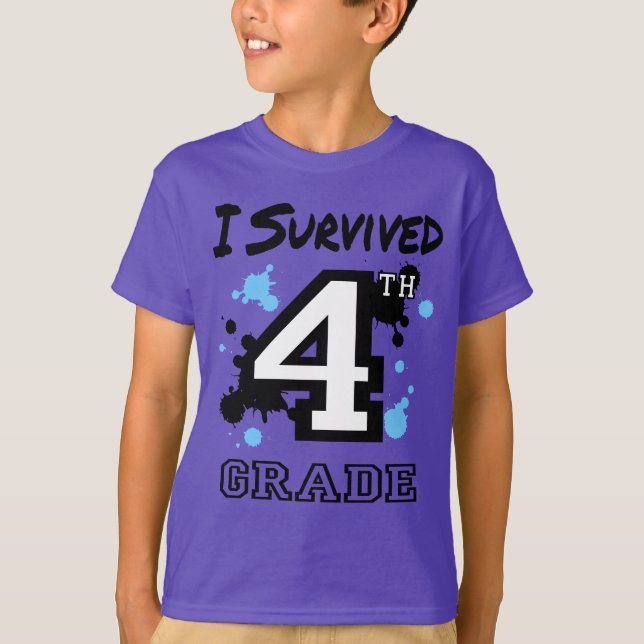 Jag Överlevde 4:e Klass T Shirt (Framsida)