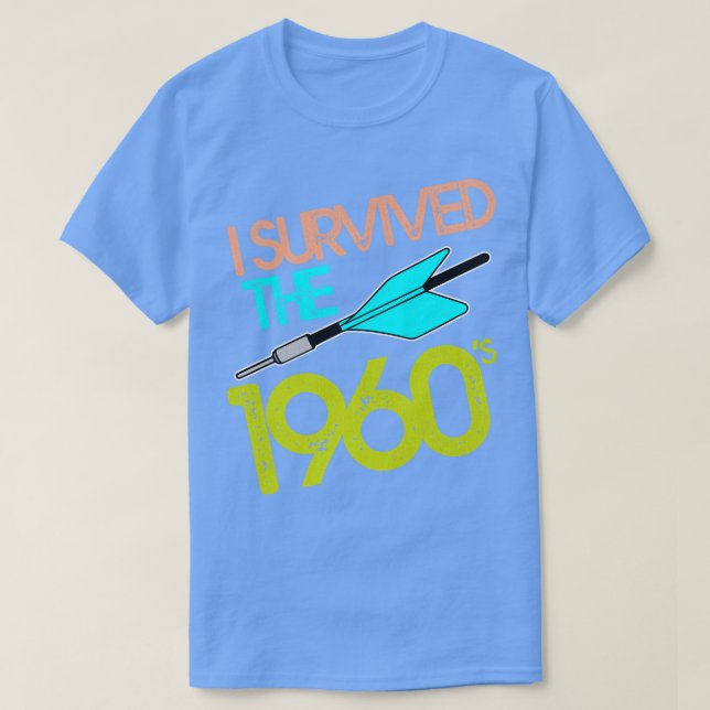 Jag Överlevde 60-talets Jarts Missile-spel T Shirt (Design framsida)