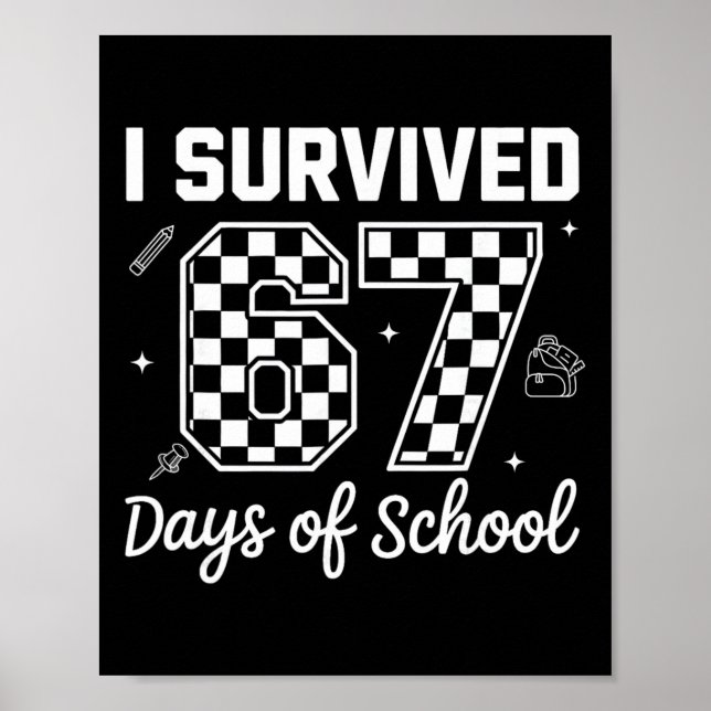 Jag överlevde 67 dagar av skolan lärares barn roli poster (Framsidan)