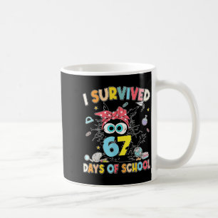 Jag överlevde 67 dagar av skolan Svarta katt lärar Kaffemugg