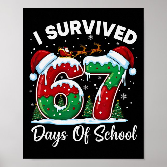 Jag överlevde 67 dagar av skolans julräkning K Poster (Framsidan)