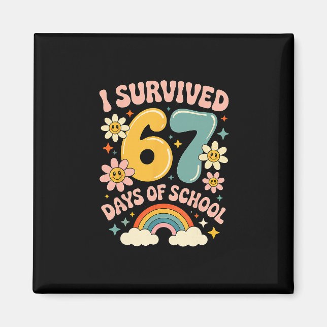 Jag överlevde 67 dagar av skolgen Alpha-slang retr Magnet (Framsidan)