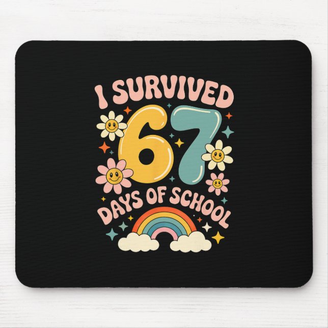 Jag överlevde 67 dagar av skolgen Alpha-slang retr Musmatta (Framsidan)
