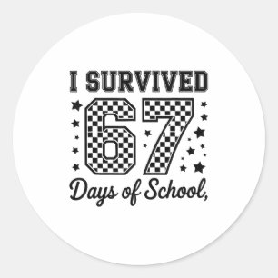 Jag överlevde 67 dagar av skollärare elever runt klistermärke