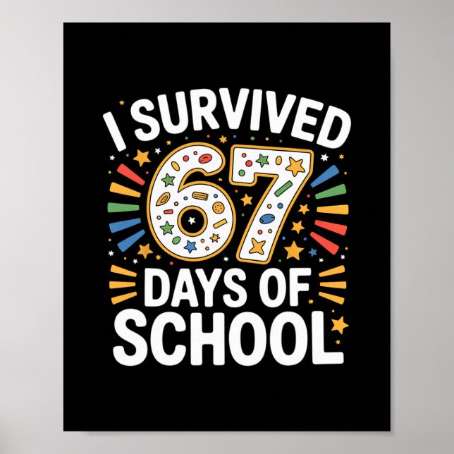Jag överlevde 67 dagar av skollärare elevhumor poster (Framsidan)