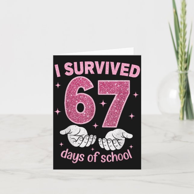 Jag överlevde 67 dagar i skolan Gen Alpha-slang 6  Kort (Framsida)