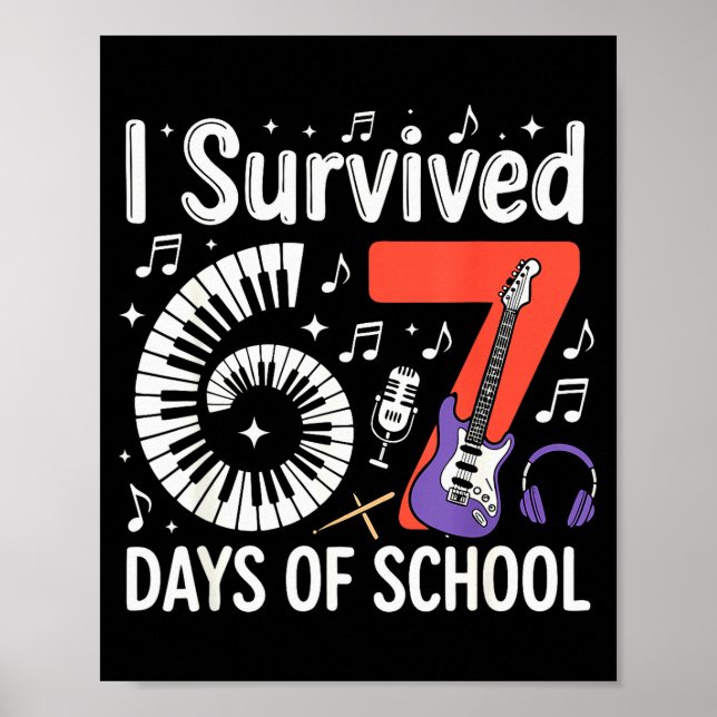 Jag överlevde 67 dagar i skolan - Lärare Elever M Poster (Framsidan)