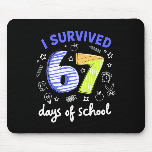 Jag överlevde 67 dagar i skolan Meme Lärare Elev Musmatta (Framsidan)